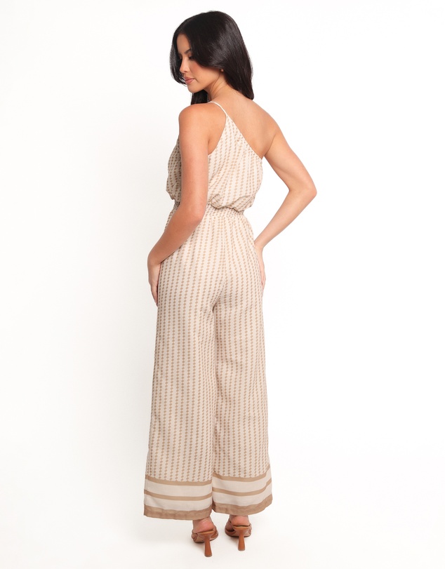 Petal & Pup - Xenia One Shoulder Jumpsuit - White