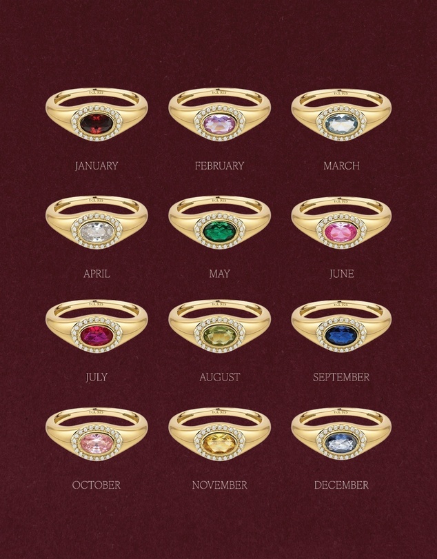 YCL  - May Birthstone Signet Ring