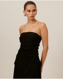 Tussah - Florence Bandeau Lace Maxi Dress