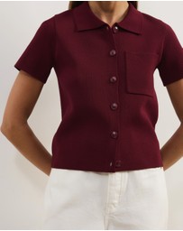 Atmos&Here - Sana Short Sleeve Knit Cardigan