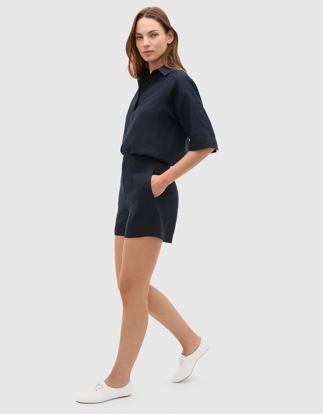 Seed Heritage - Core Linen High Rise Short