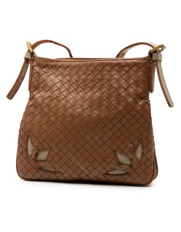 Pre-Loved by Azura Reborn - Pre-Loved Nappa Intrecciato Cutwork Crossbody
