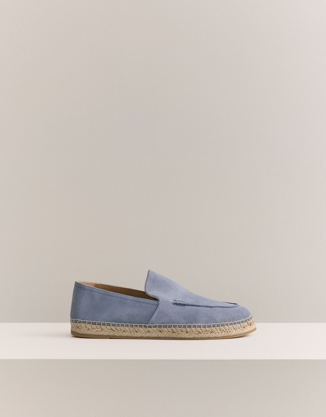 Trenery - Lyro Suede Espadrille in Mineralblue