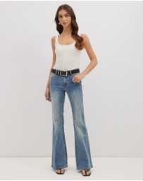 Dazie - Rise Up Mid Rise Stretch Bootcut Jeans