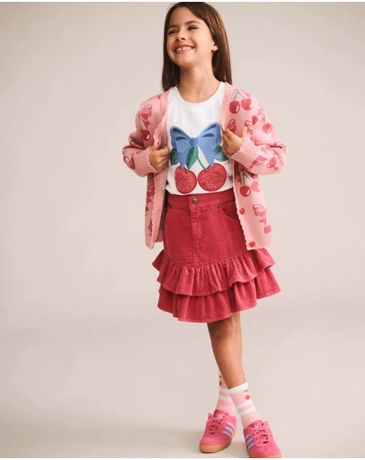 Huxbaby - Cherry Bow Cardi - Babies-Teens