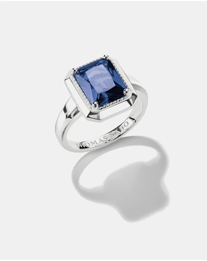 THOMAS SABO - THOMAS SABO Ring with nanocrystal in octagon cut