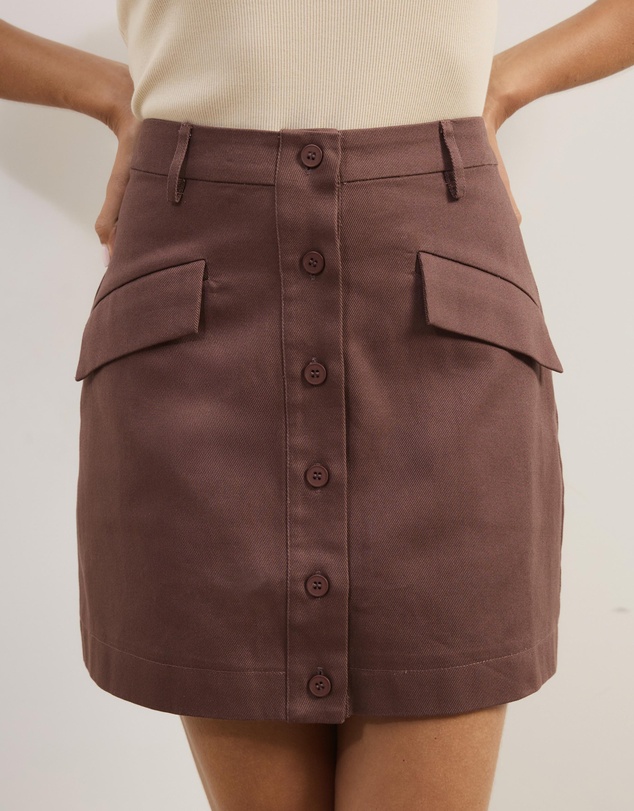 Atmos&Here - Laura Cotton Twill Mini Skirt