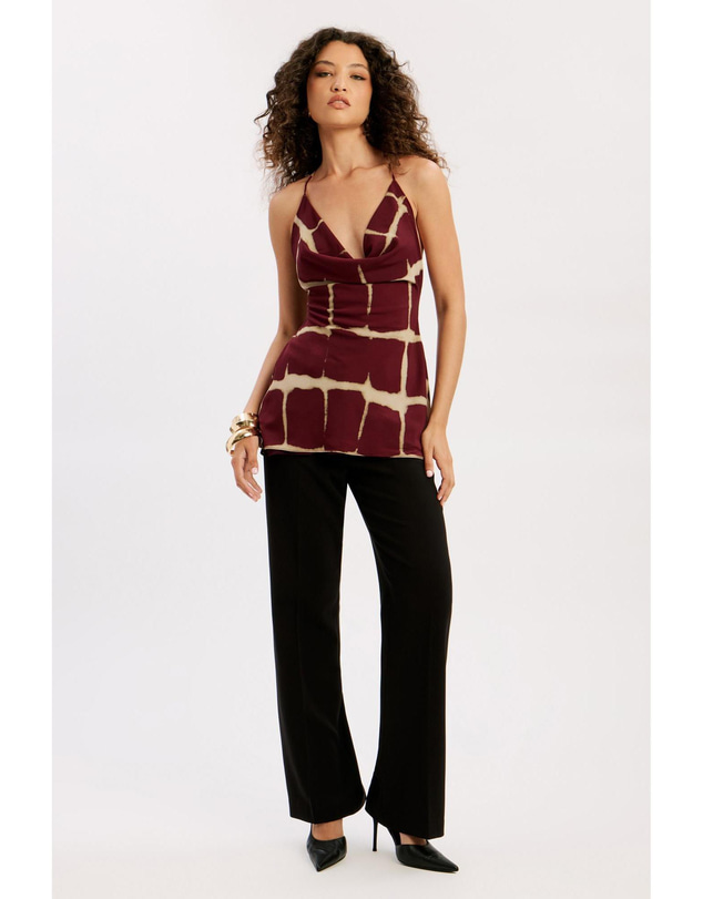Bardot - Pascal Printed Cowl Neck Top