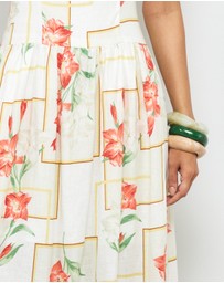 AERE - Asha Linen Midi Dress