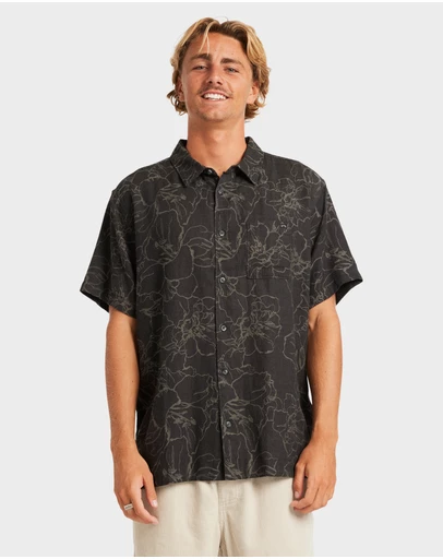 Billabong - Mens Sundays Jacquard Short Sleeve Shirt