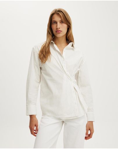 GREY PINSTRIPE