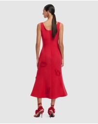 LEO LIN - Emily Applique Midi Dress