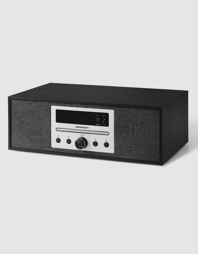 Crosley - Crosley Finn Radio CD Player - Black
