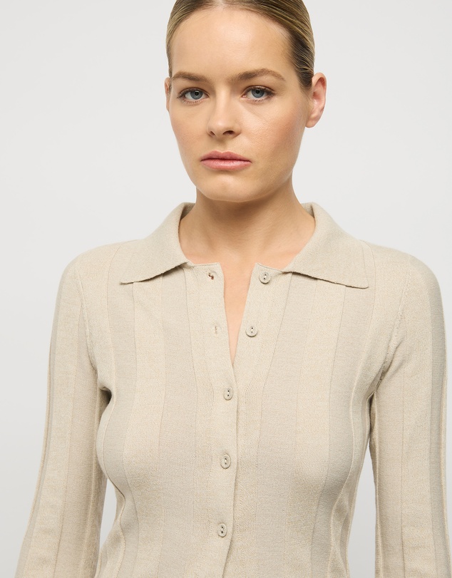 FRIEND of AUDREY - Cleo Collared Knit Top