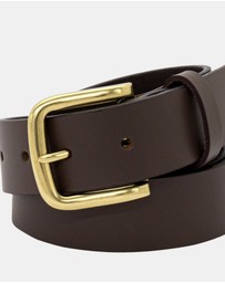 Buckle - Wyoming. Australian Made Buffalo Leather Belt. 35mm width.