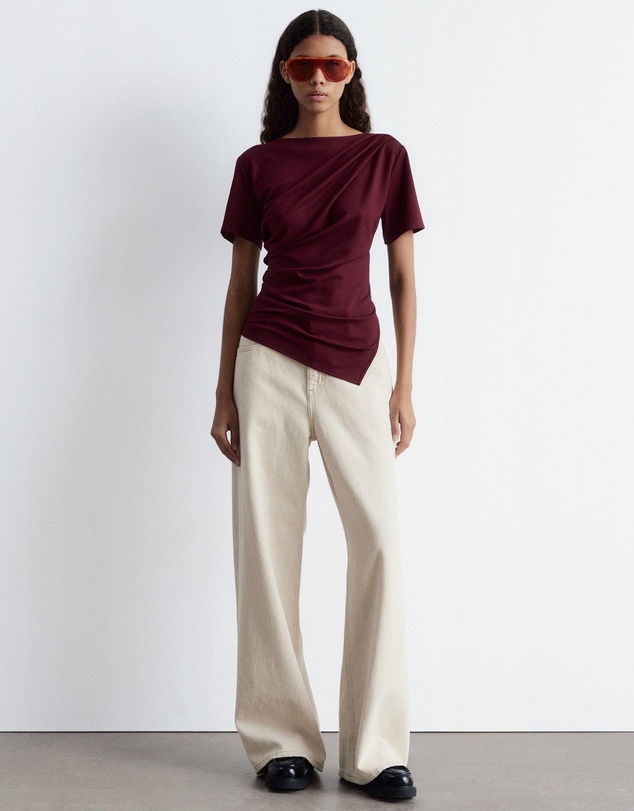 & Other Stories - Draped Asymmetric T-Shirt