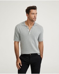 Oxford - Harrison Cable Knit Polo