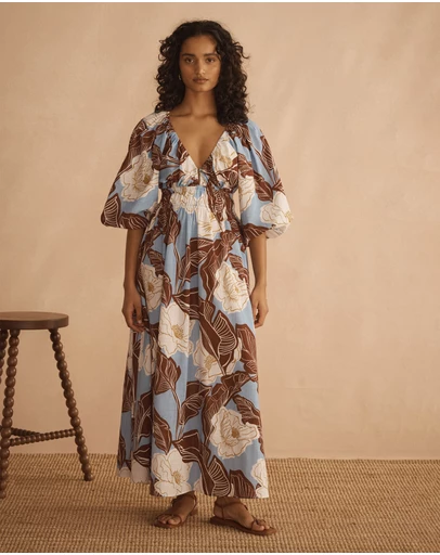AUR OCEA - Plunge Blouson Dress