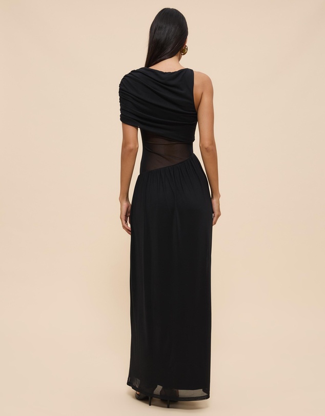 CHANCERY - Sofie Drape Shoulder Maxi Dress