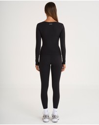 All Fenix - ALLFENIX CloudCore Lite Ruched V-Neck Long Sleeve