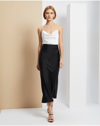 Mossée - Harper Cowl Neck Silk Top