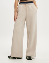Cotton On Body Active - Plush Tie Waist Wide Leg Sweatpants