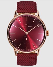 August Berg - Serenity 40mm Burgundy Watch