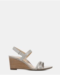 Vionic - Emmy Wedge Sandal - Aluminium Lizard