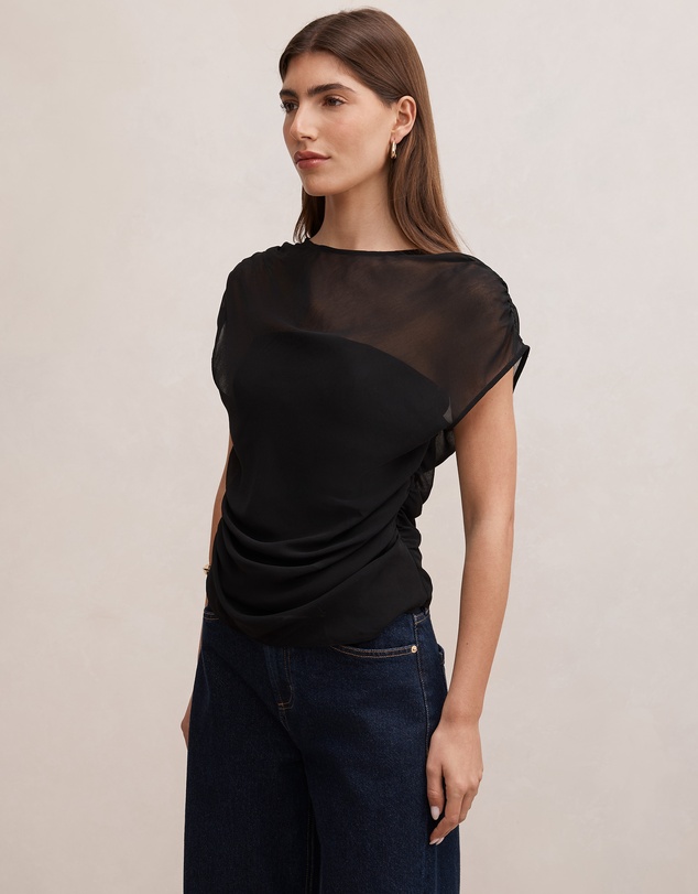 Forever New - Remy Sheer Mixed Top