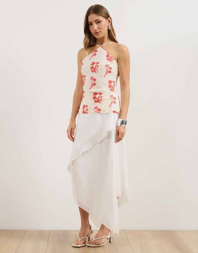 Atmos&Here - Maeve Printed Halter Neck Top