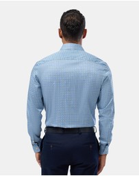 Brooksfield - Circle Motif Slim Fit Shirt