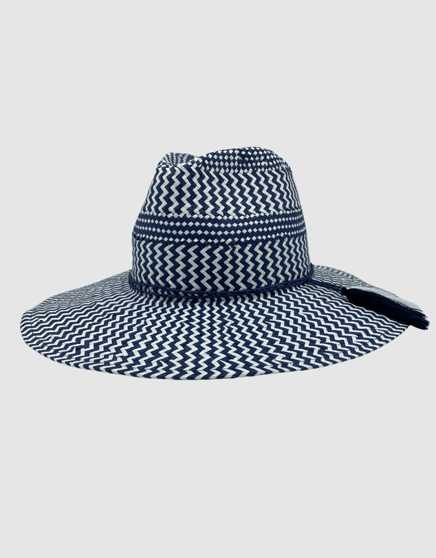 Jacaru - Jacaru 1864 Navy & White Paper Hat
