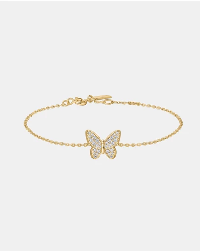 Ania Haie - Gold Butterfly Pave Bracelet