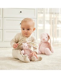 Jiggle and Giggle - Floral Pink Bunny Rattle