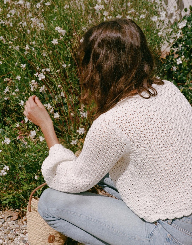 Peony - Pointelle Pullover