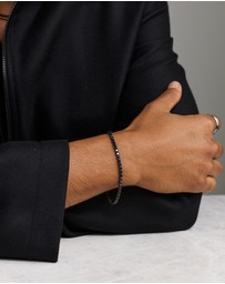 Michael Hill - Black Spinel Tennis Bracelet in Sterling Silver