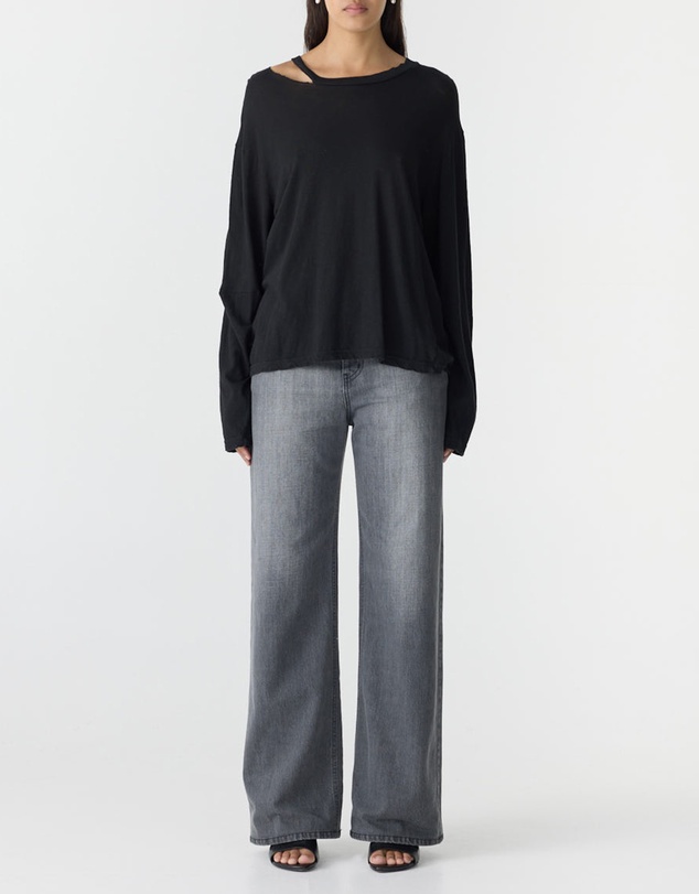 Bassike - Raw Cut Out LS T-Shirt