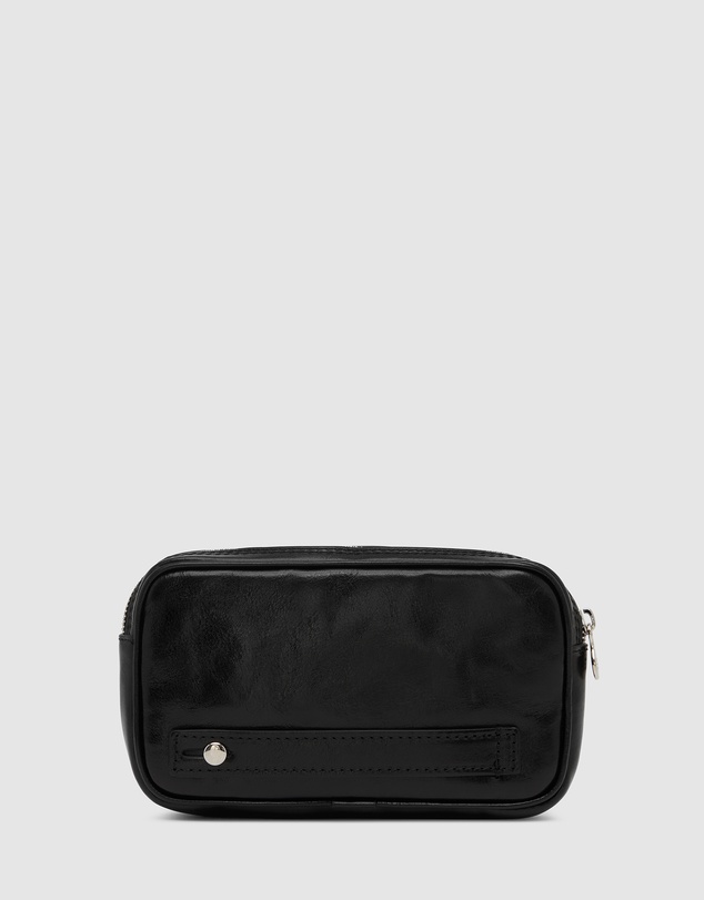 Republic of Florence - Marcus Matt Chocolate Leather Carry Pouch