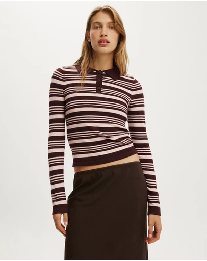 Cotton On - Sara Knit LS Polo