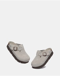 EVERAU - EverAU Ugg Brooklyn Platform Cow Suede Upper Clogs