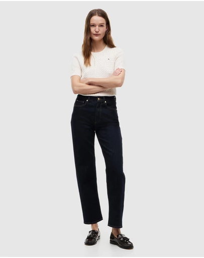 Tommy Hilfiger - Tapered High-Rise Jeans