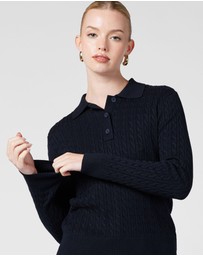 MVN - Arlo Polo Knit Top