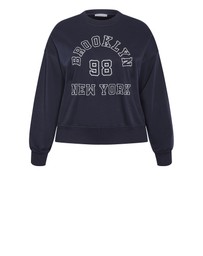 City Chic - Brooklyn Crew Neck Sweatshirt