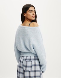 Cotton On Body - Fluffy Off The Shoulder Knit