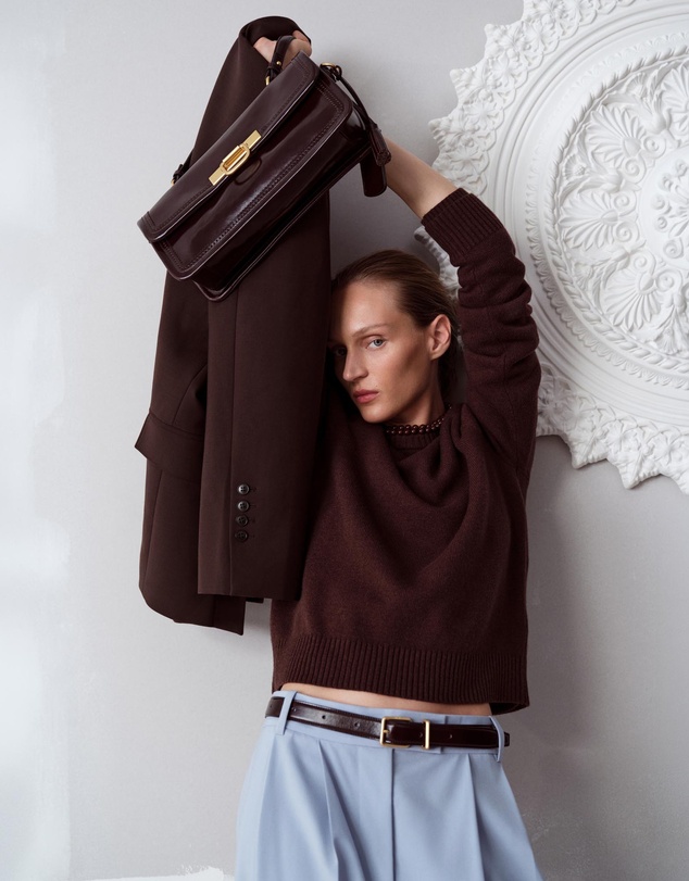 Oroton - Embellished Rib Knit Crew Jumper