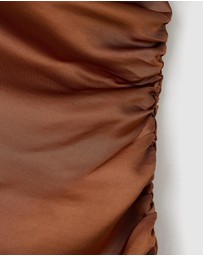 M.N.G - Asymmetrical Satin Dress
