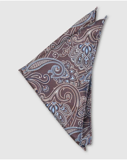 yd. - Kea Paisley Pocket Square