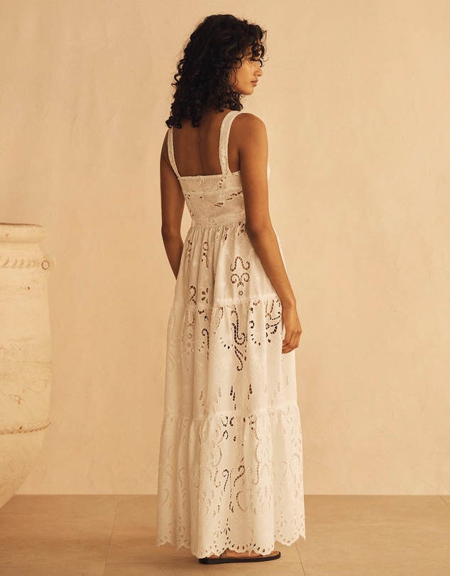 AUR OCEA - Merletti Lace Panelled Maxi Dress