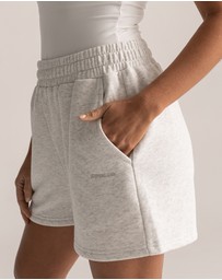 HyperLuxe The Label - Logo Embroidered Sweat Short