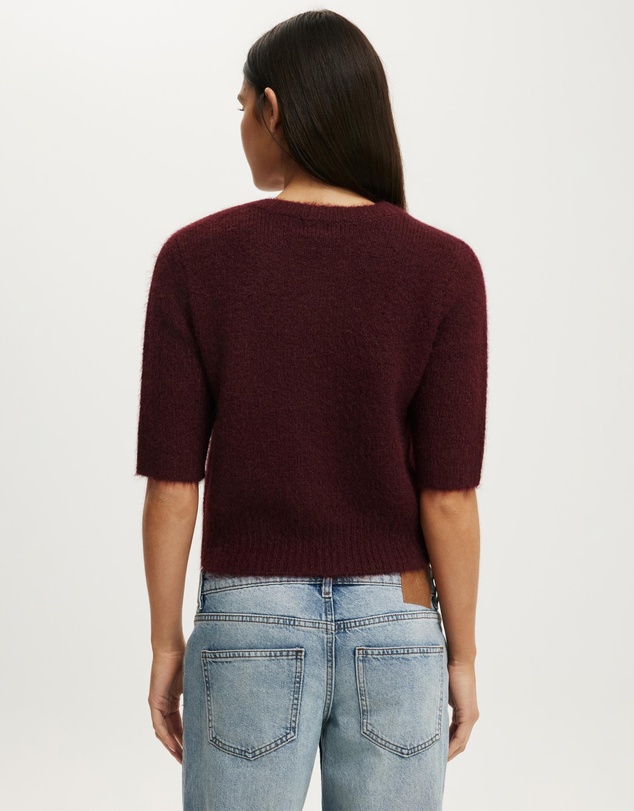Cotton On - Short Sleeve Fluffy Cardi